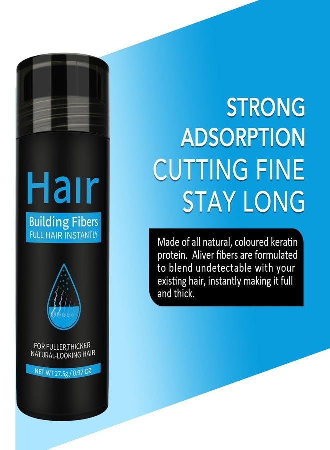 Find Back Hair Building Fibers, Hair Thickening Fibers for Thinning Hair & Bald Spots Thicker Fuller Hair in 15 Seconds Suitbable for Man and Woman 0.97Oz (Dark Brown) - Image 2
