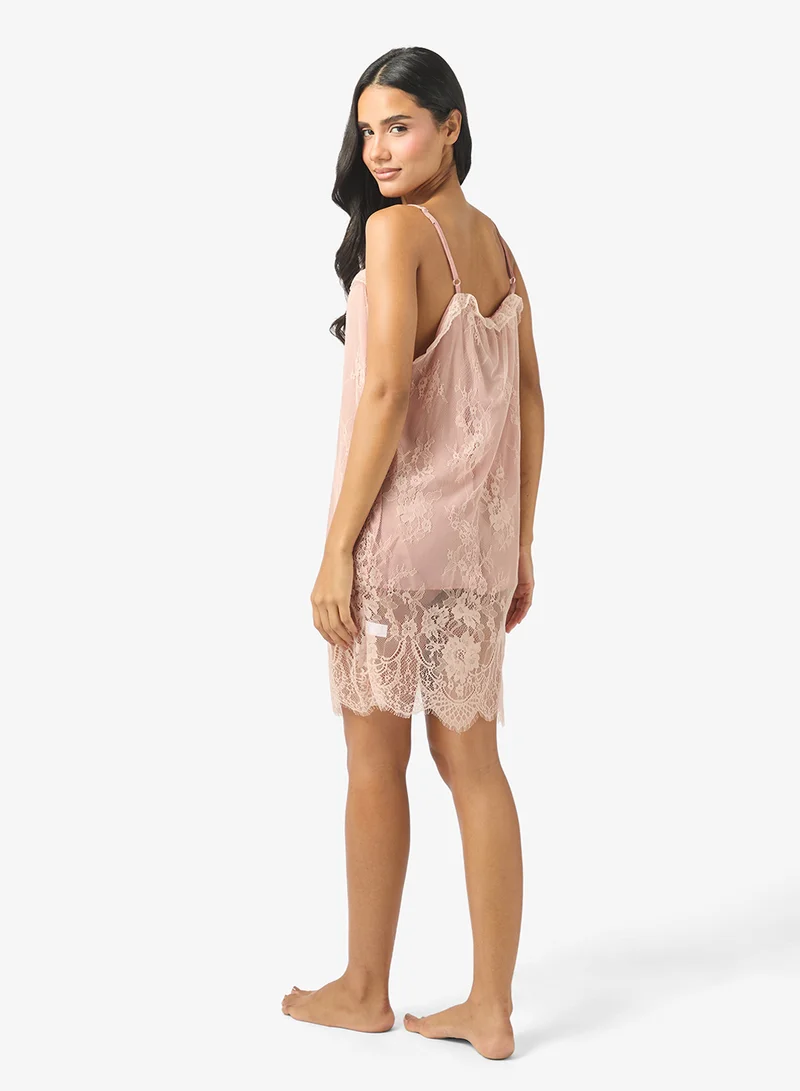 Ginger Lace Detail Slip Dress