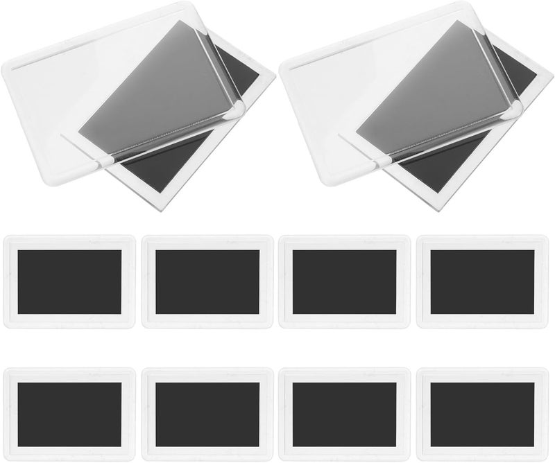 10pcs Magnetic Picture Frame Magnets for Fridge, Small Acrylic Photo Frames 86x61mm Insertable, Reusable Magnet Photo Holders for Home and Office Display - Image 1