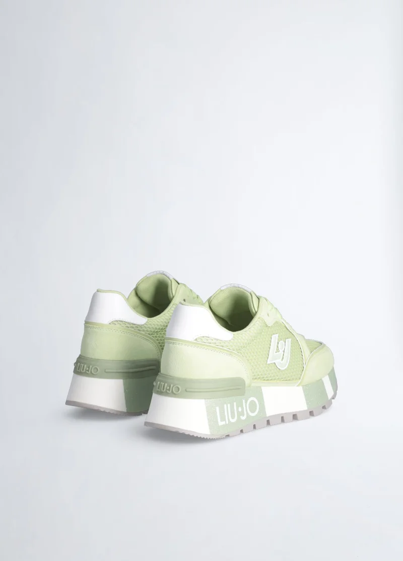 Liu Jo Suede and mesh platform sneakers