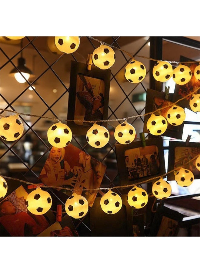 2026 World Cup Theme Scene Decoration Atmosphere Setup –Light color:Basketball Power:[battery model] 6.4m lights (always on + flashing) - Image 3