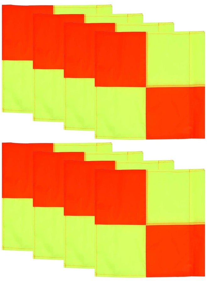 Kabcifea 8 Pieces Soccer Referee Flags and Corner Flags, Dual-Color Red and Yellow Football Corner Flag for Soccer Football Track Volleyball Training Match Accessories - Image 1