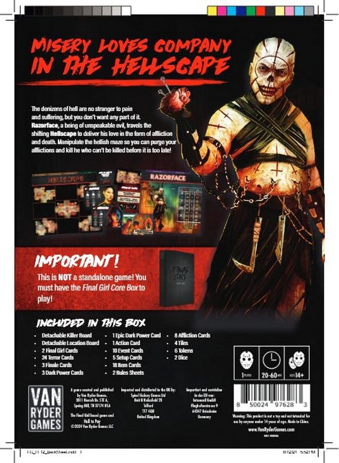 Van Ryder Games - Horror Board Game - Final Girl - Hell to Pay - Feature Film Box - Core Box Required - 1 Player - 20-60 Minutes Gameplay - Teens & Adults, Ages 14+ (English Version) - Image 5