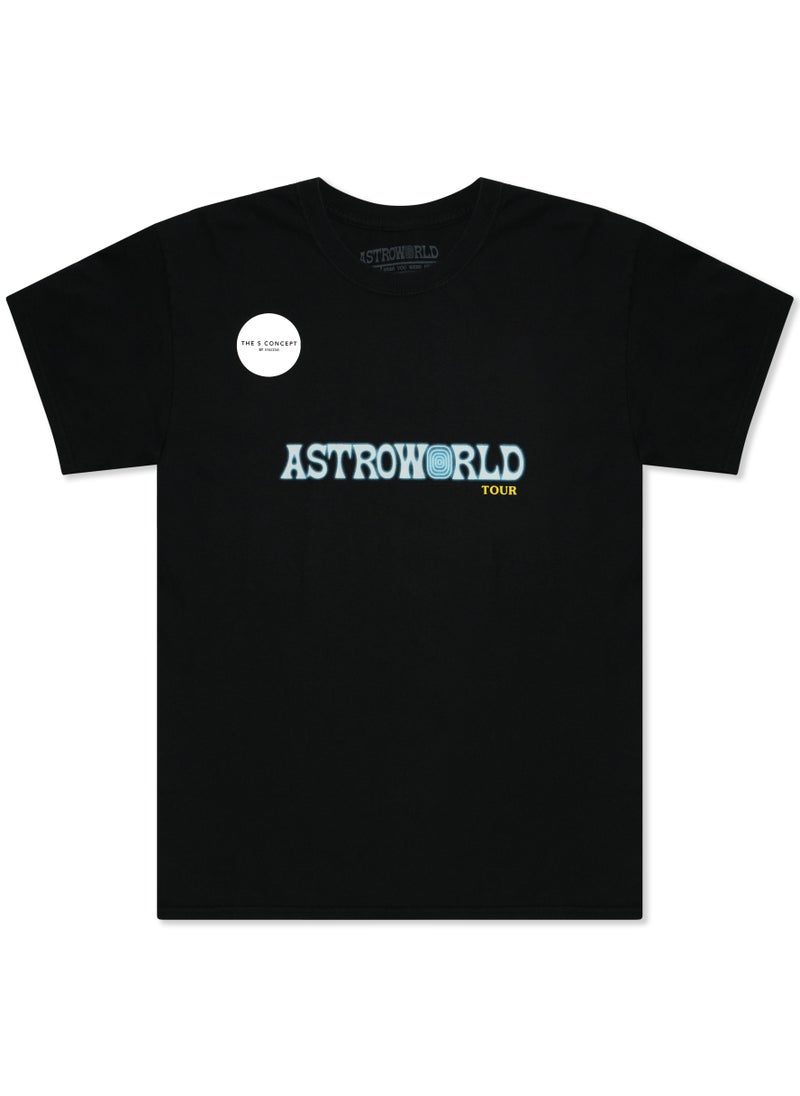 Travis Scott - Astroworld Tour Tee Black - Image 1