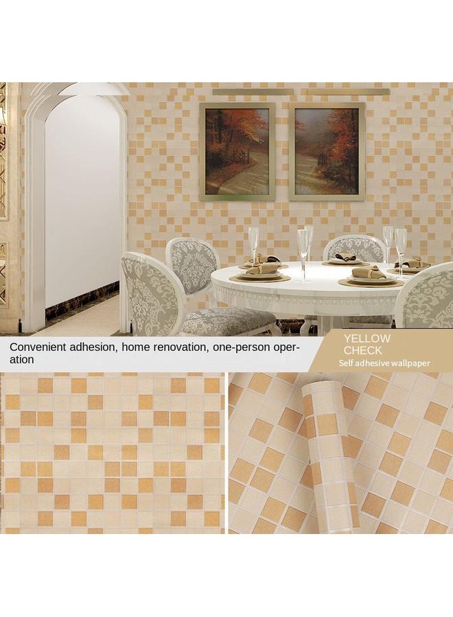 الأزرق جي دبليو ورق جدران المطبخ بالجملة ملصق سطح اللصق الذاتي حمام رطوبة وورق جدران فسيفساء مقاومة للماء - Image 1