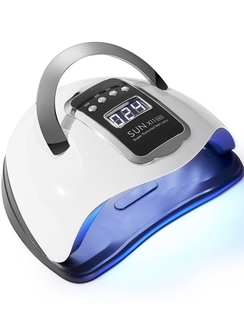 ORiTi UV LED Nail Lamp 220W Professional Nail Dryer UV Light for Nails with 66 Beads, UV Light for Nails Gel Polish, Auto Sensor 4 Timer Setting Portable Nail Art Tools for Fingernail Toenail  - Image 1