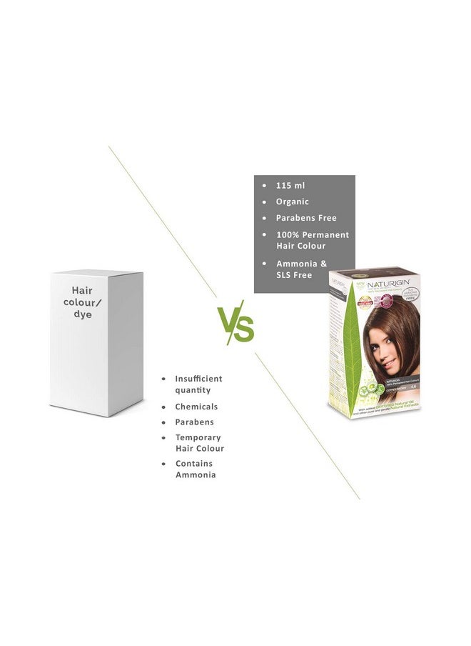 NATURIGIN - Organic Beauty Permanent Hair Color, 115Ml (Dark Coffee Brown 3.0) - Image 1