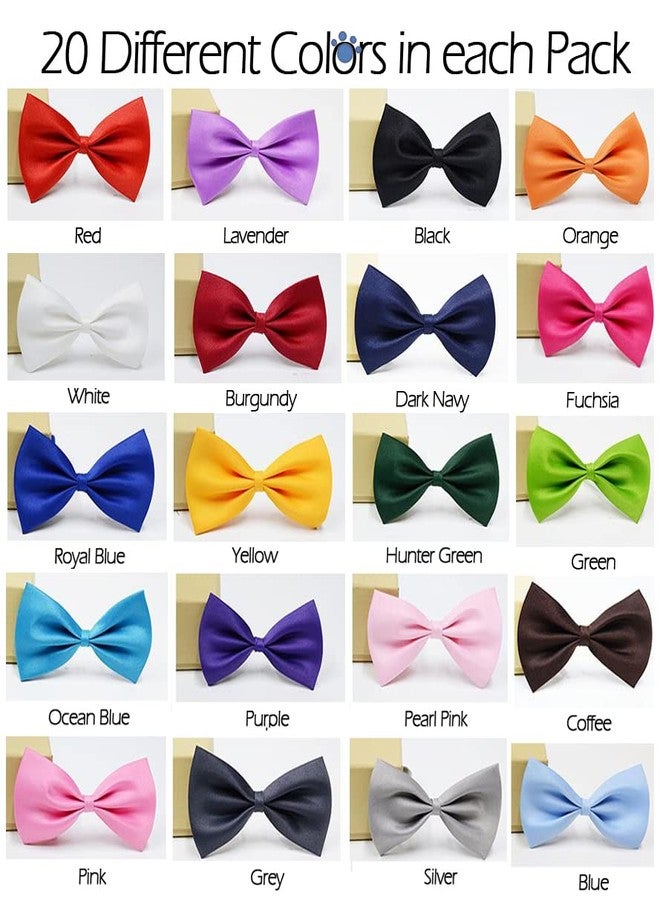 iToolai 20 Pcs Dog Bow Tie, Bowties for Puppy Dogs, Pet Grooming Accessories Bow Tie Cat Collar Bulk - Image 2