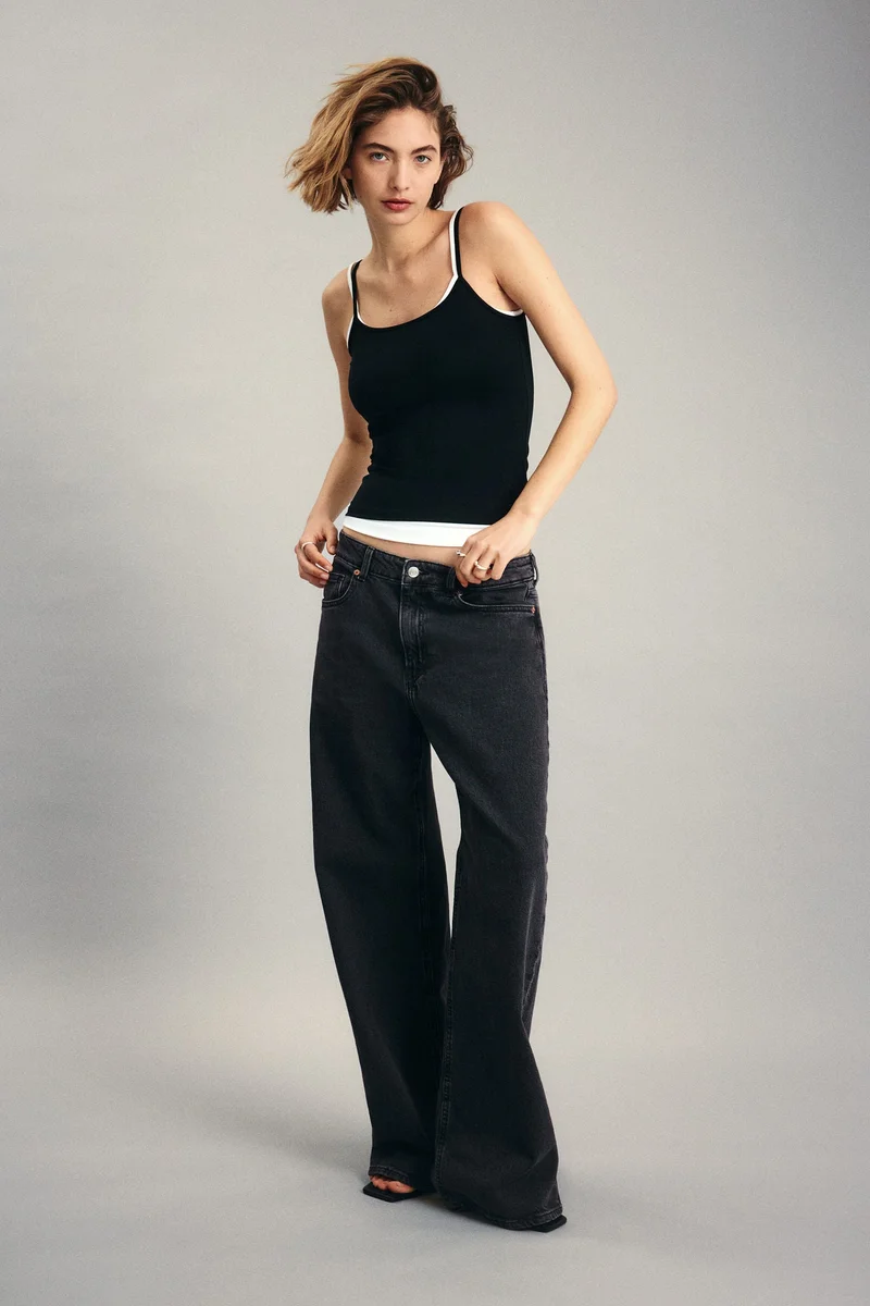 Wide High Jeans
