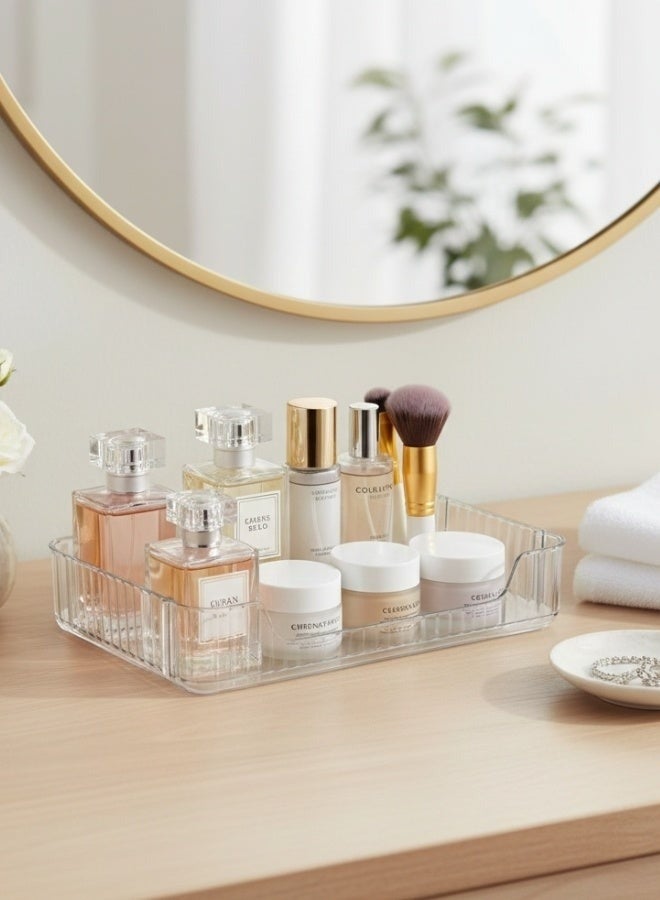 Two-Piece Clear Acrylic Organizer – Space-Saving Shelf for Kitchen and Bathroom Essentials, Cosmetics, Perfumes, Spices and Utensils – 30 × 17 cm - Image 2