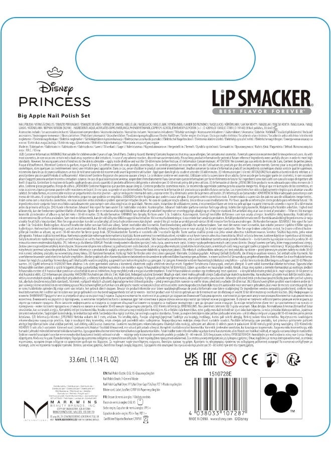 Lip Smacker Lip Smacker Disney Princess Snow White Big Apple Nail Polish Set  - Image 2