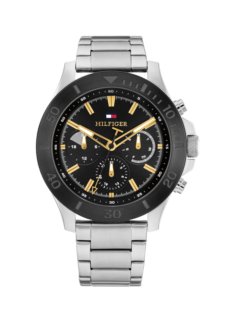 TOMMY HILFIGER Round Analog Men's Black Case Watch - 1792114  - Image 1