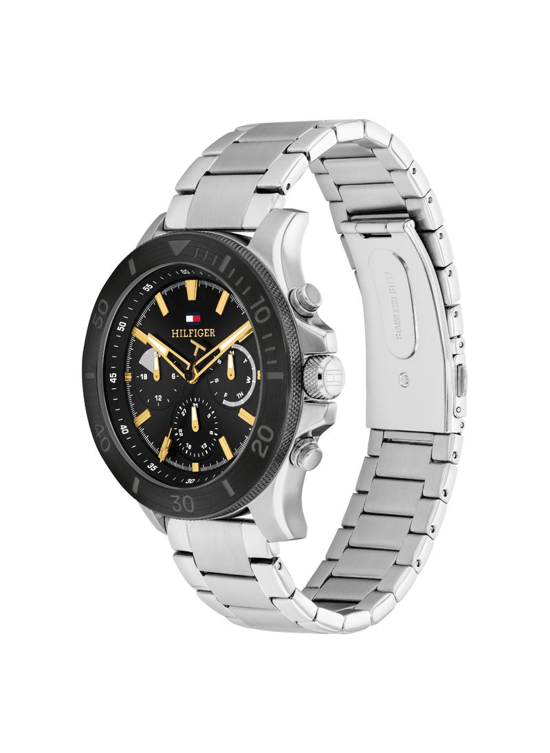 TOMMY HILFIGER Round Analog Men's Black Case Watch - 1792114  - Image 2