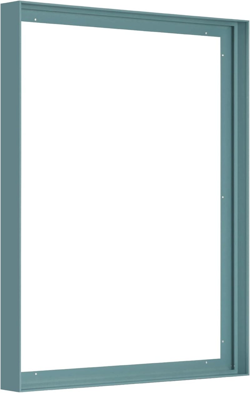FOLKOR إطار عائم قماشي للوحات زيتية مقاس 20×24، إطارات عائمة معدنية DIY بعمق 1.5 بوصة لفن الجدار التجريدي الساحلي وطباعات الزهور، زينة معرض منزلي بسيط (أزرق كاديت) - Image 1