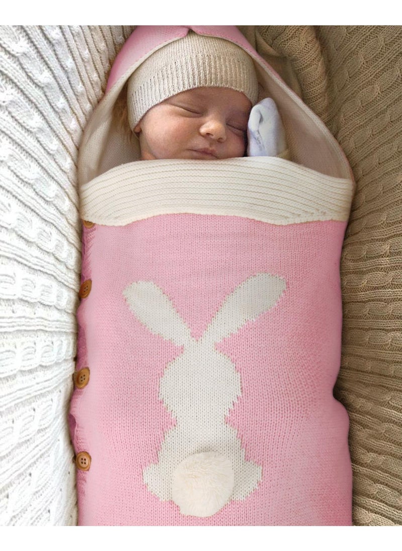 General Comfortable Unisex Soft Warm Button Knit Sleeping Sack Baby Bag Use For Stroller Cot  - Image 4
