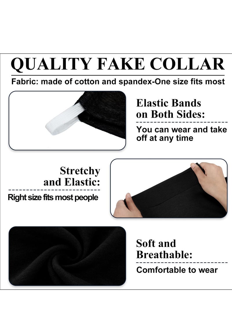 SYOSI Fake Turtleneck , 6 Pieces Dickey Collars Half Top Mock Blouse Collar Neck False Turtleneck Neck for Women Girls - Image 4