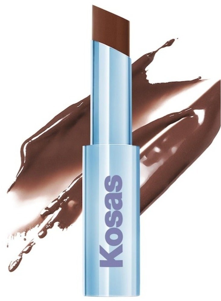 كوساس أحمر الشفاه كوساس ويت ستيك مرطب لامع وشفاف مع سيراميد القرفة - بني دافئ غني 3 جم - Image 1