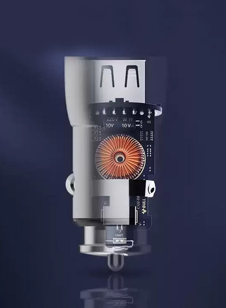 Mill Car Charger 30W Fast Charge Qualcomm 3.0 Quick Charge 5A Output Black - Image 4