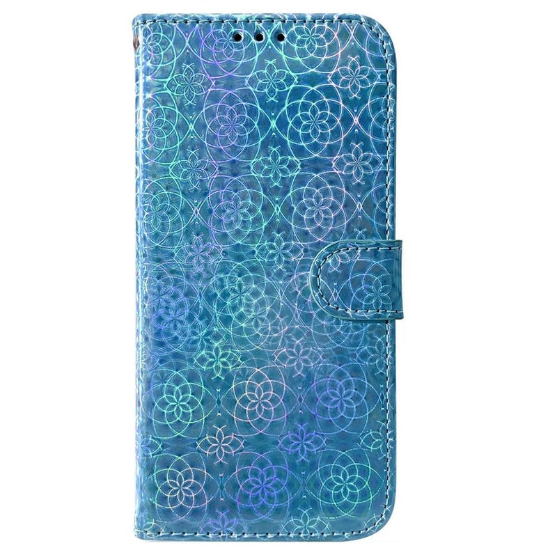 HuHa Case Cover For Motorola Edge 60 Fusion / Edge 5G 2025 Colorful Magnetic Buckle Leather Phone Case(Blue) - Image 2