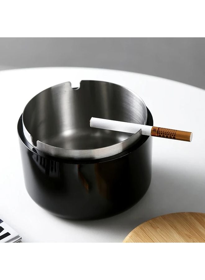 منفضة سجائر دوارة مقاومة للرياح من الفولاذ المقاوم للصدأ للمنزل والفنادق ومناطق التدخين العامة - Image 2