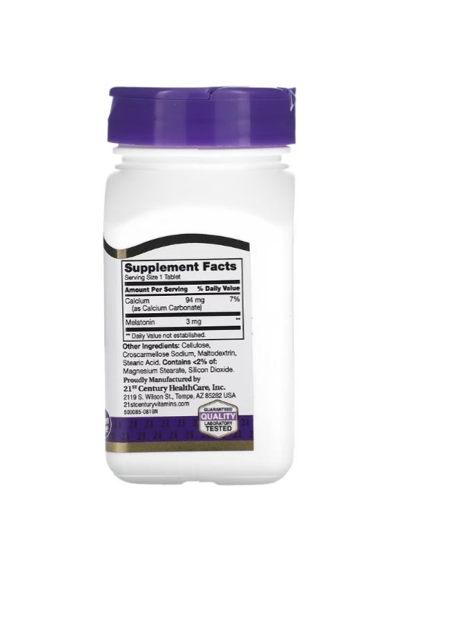 21st Century, Melatonin 3 mg 200 Tablets - Image 2