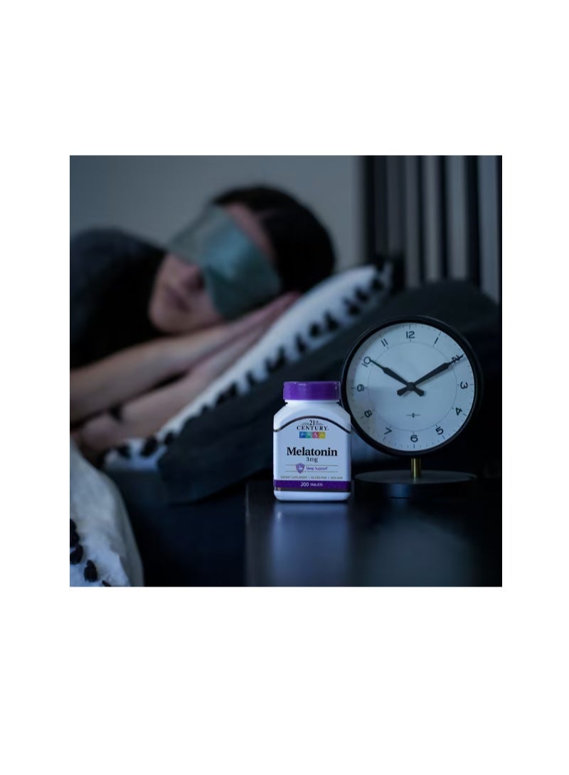 21st Century, Melatonin 3 mg 200 Tablets - Image 3