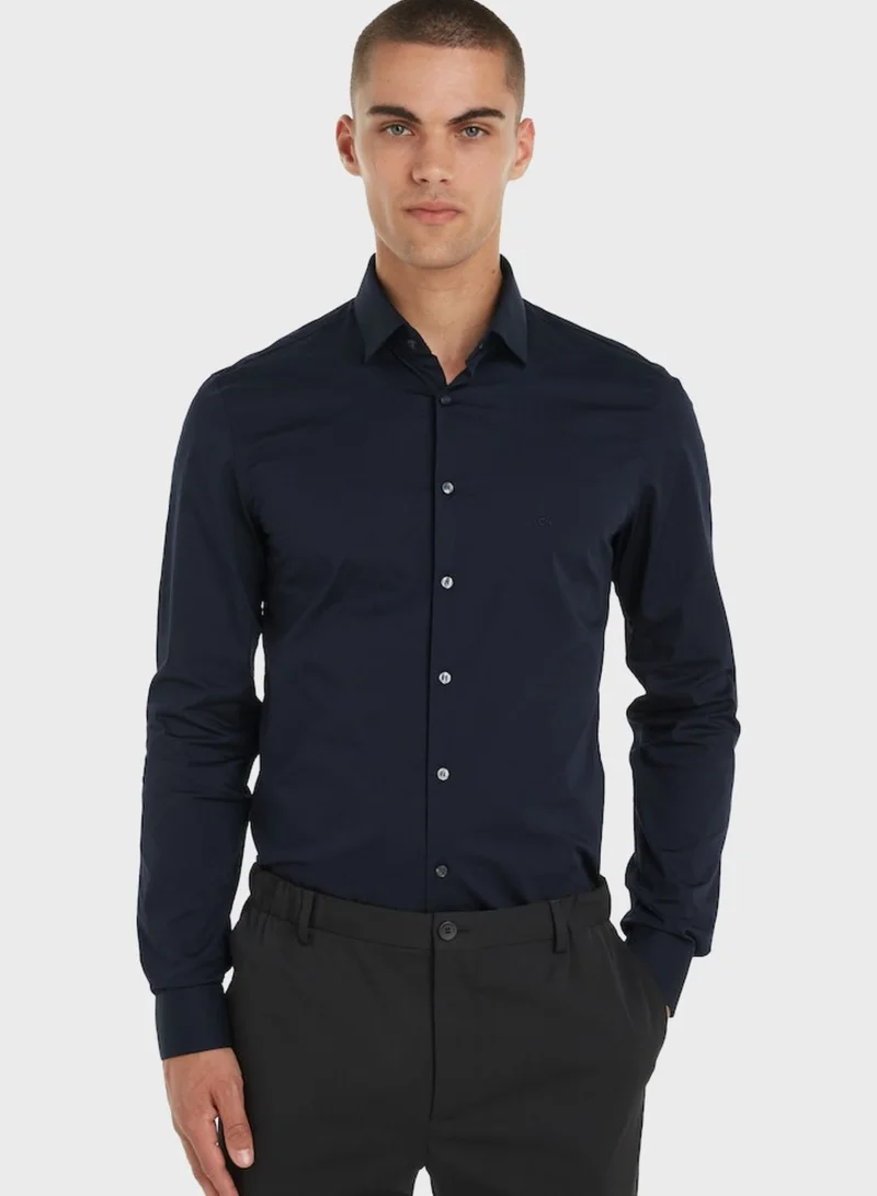 CALVIN KLEIN Essential Stretch Slim Fit Shirt