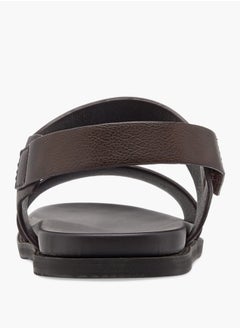 Le Confort Men's Textured Sandals with Hook and Loop Closure  - Image 4