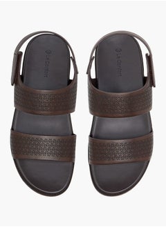Le Confort Men's Textured Sandals with Hook and Loop Closure  - Image 1