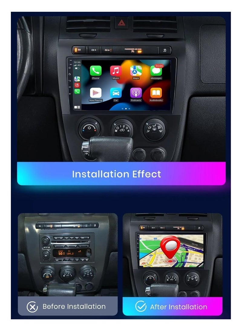 SHEZA STAR - Android Car Stereo for Hummer H3 2005 2006 2007 2008 2009 2010 6GB RAM 128GB ROM 9 Inch Support SIM Card, Apple Carplay, MirrorLink WiFi BT, IPS Touch Screen with AHD Camera Included - Image 1
