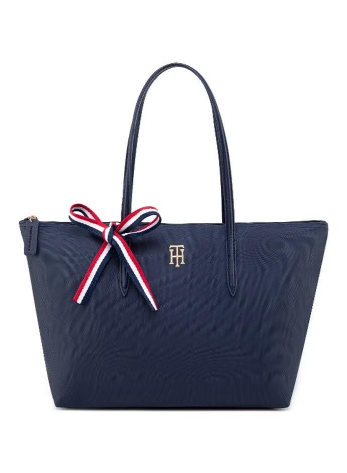 Tommy Hilfiger Denim Tommy Hilfiger Women's Tote Bags, Classic Fashion Versatile Signature Tape Large Capacity Shoulder Bag Handbag for Travel, Work, Gym, - Image 1