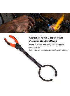 Salmue Crucible Tong Gold Melting Furnace Holder Clamp 13 Steel Crucible Tong Gold Melting Furnace Holder Clamp Crucible Tongs For Casting Precious Metals Jewelry Making Tool  - Image 5