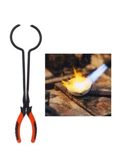 Salmue Crucible Tong Gold Melting Furnace Holder Clamp 13 Steel Crucible Tong Gold Melting Furnace Holder Clamp Crucible Tongs For Casting Precious Metals Jewelry Making Tool  - Image 2