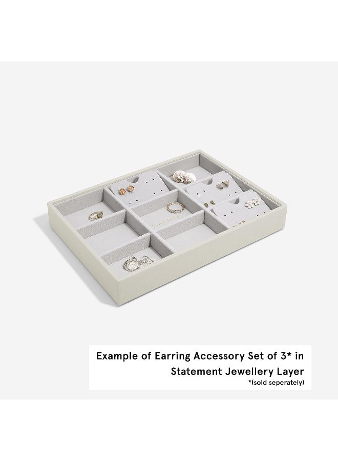 Stackers Classic Statement Earring Layer Oatmeal - Image 5