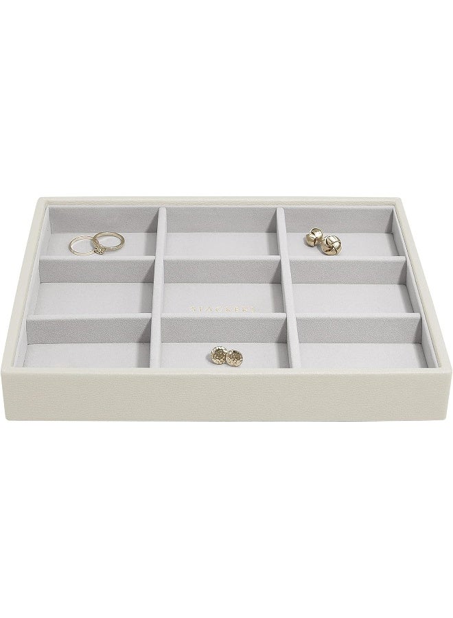 Stackers Classic Statement Earring Layer Oatmeal - Image 1