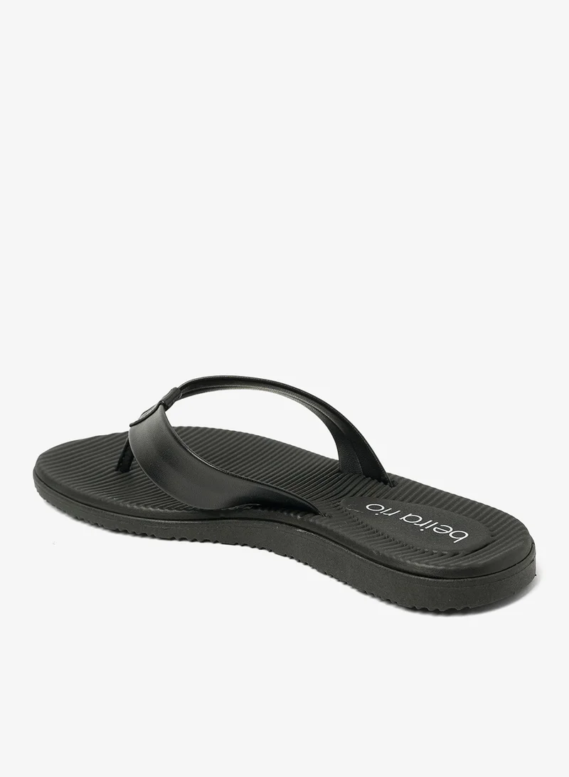 Beira Rio Black Flat Sandals for Women – Stylish Ladies Flat Sandals & Comfortable Flat Slippers for Women | Best Price UAE