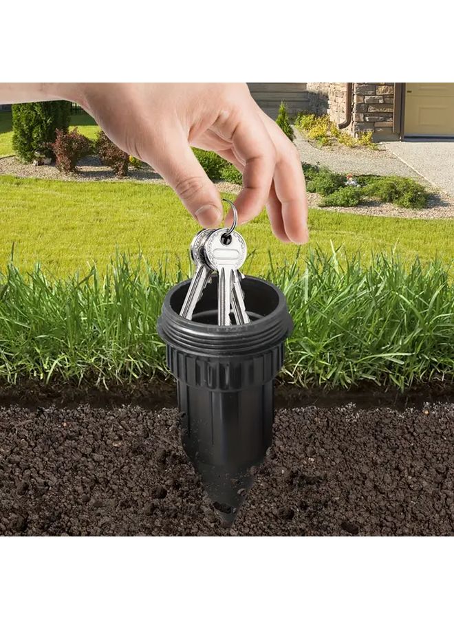 1pc Heavy Duty Waterproof Outdoor Key Safe Box With Lock Key For Garden - Image 4