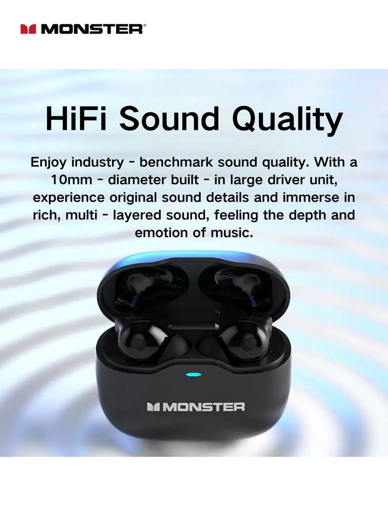 Monster Aura Fit GT17 TWS Earphones - Superior ANC for Unrivaled Quiet and High - Quality Sound  - Image 3