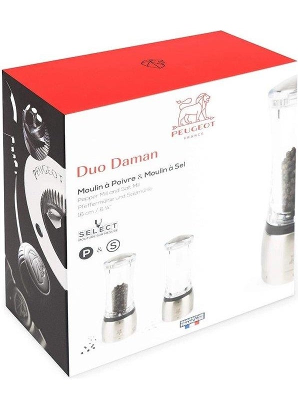 PEUGEOT Daman U K.Pepper+Salt Mix. Set Acr/Inx 16cm  - Image 2