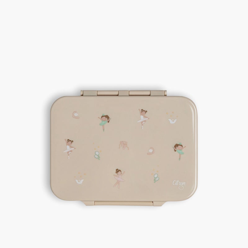 Citron Ballet Print Sectioned Lunch Box for Girls - Image 1
