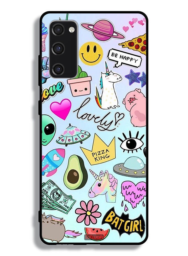 Tolwak Samsung Galaxy S20 FE 5G (2022) Protective Case Cover Lovely Stickers - Image 2