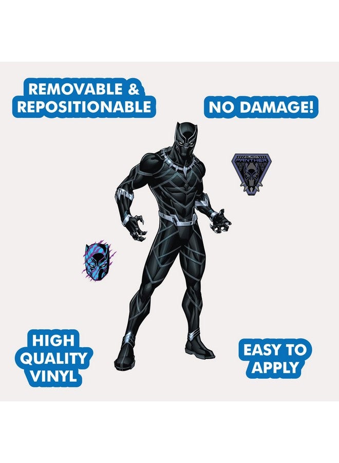 Wall Palz Marvel Black Panther Wall Decal - 29" Augmented Reality Black Panther Bedroom Decor Peel and Stick Vinyl Wall Stickers - Image 2