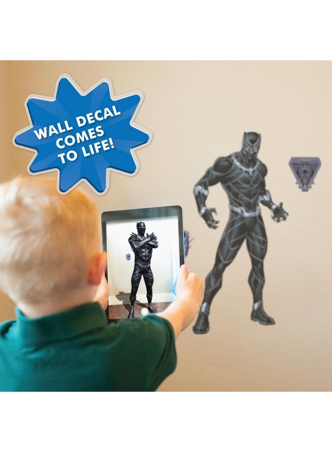 Wall Palz Marvel Black Panther Wall Decal - 29" Augmented Reality Black Panther Bedroom Decor Peel and Stick Vinyl Wall Stickers - Image 4