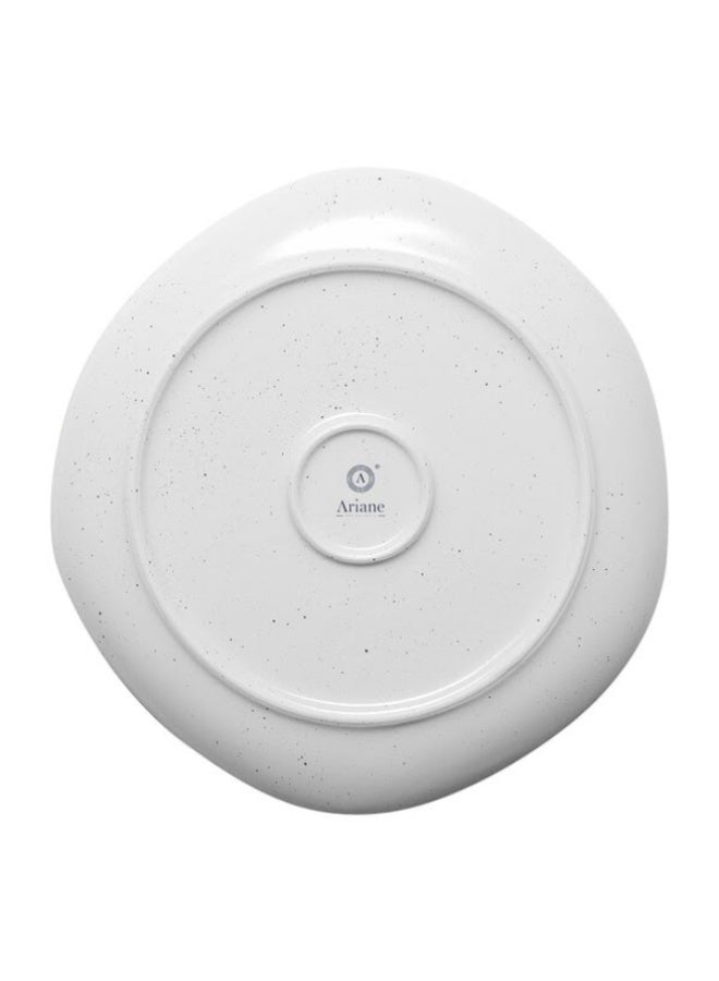 Ariane Earth Collection Flat Plate, Linen Dotts, Fine Porcelain, 16cm & 21cm - Image 2