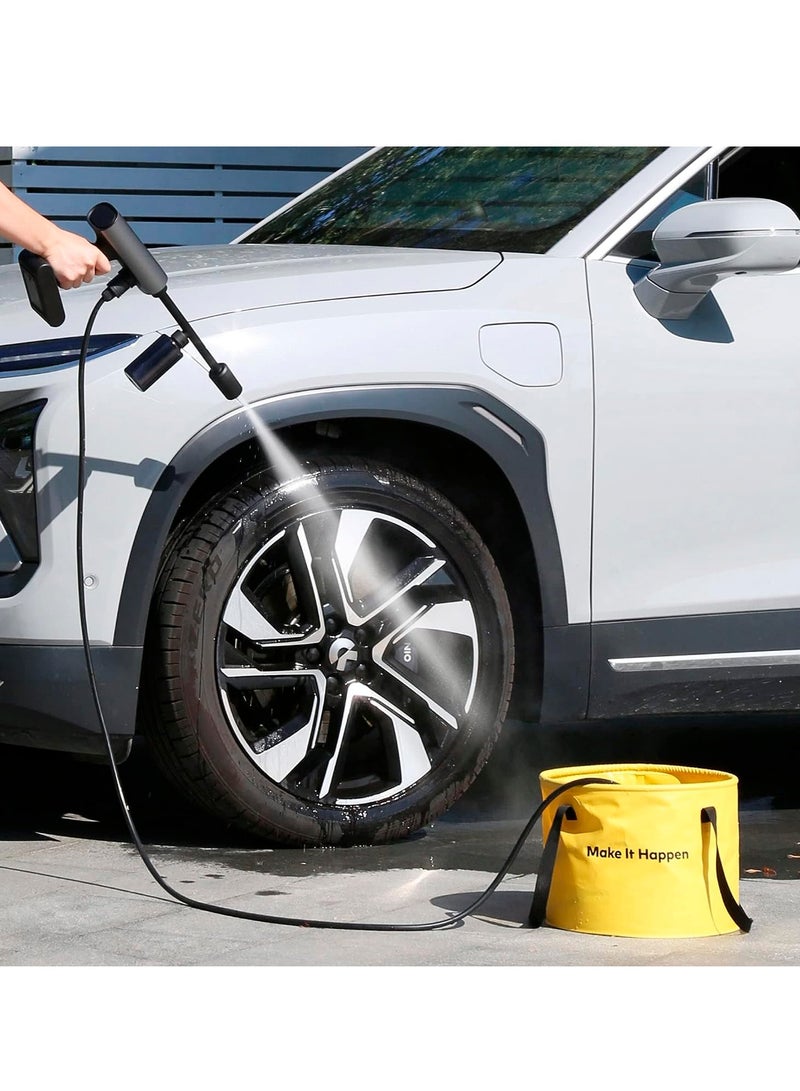 HOTO Outdoor Wash Kit – 20L Collapsible Bucket, Sponge & Rag – Portable Car Cleaning Kit for Interior & Exterior Detailing - Image 3