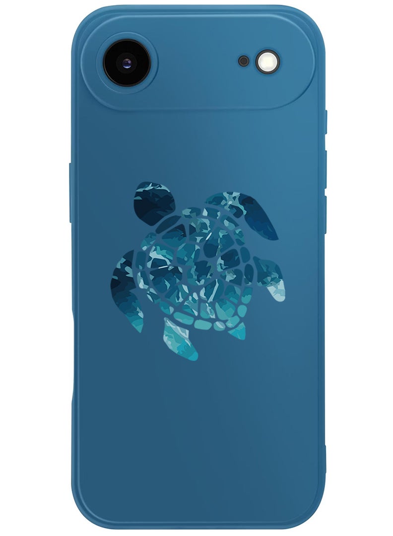 Theodor Protective Slim Fit Case Liquid Silicone Cover with Full Body Protection Anti-Scratch Shockproof Case For Apple iPhone 17 Air (Blue) Blue Turtle - Image 1