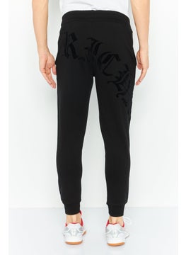 JOHN RICHMOND Men Sportswear Fit Training Jogger Pants, Black  - Image 4