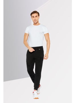 JOHN RICHMOND Men Sportswear Fit Training Jogger Pants, Black  - Image 2