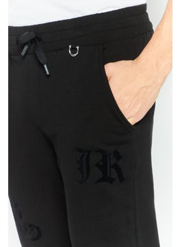 JOHN RICHMOND Men Sportswear Fit Training Jogger Pants, Black  - Image 3