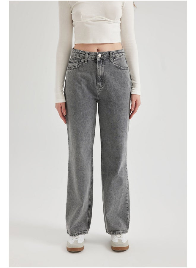 DeFacto - Woman 90'S Wide Leg Denim Trousers - Image 1